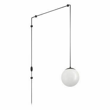 Svítidlo závěsné EGLO HL 1 E27 SCHWARZ OPAL-MATT RONDO 3