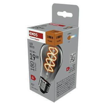 EMOS Z55311 LED DECO A60 SMOKED 4,5W 180lm E27 WW+