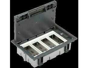 SIMON 52050004-035 Podlahová krabice SF obdélníkový 8×K45 4×S500 70mm105mm šedá