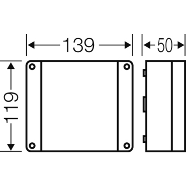 HEN DPC 9225 Krabcová rozvodka pro chráněné instalace IP 54, s pružinovými svorkami do 2,5mm2, použi