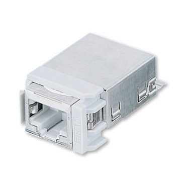 Zásuvka RJ 45-8 ABB R302780, šedá, Cat. 5e stíněná (R&De Masssari) - do nosné masky