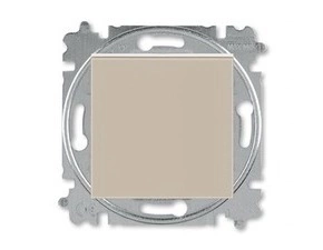 Spínač jednopólový ABB 2CHH590145A6018, řazení 1, macchiato/bílá, s krytem, s drápky