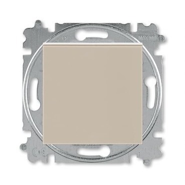 Spínač jednopólový ABB 2CHH590145A6018, řazení 1, macchiato/bílá, s krytem, s drápky
