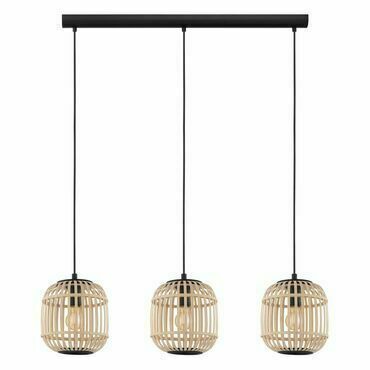 Závěsné svítidlo BORDESLEY černá 910×210 mm 3X28W EGLO