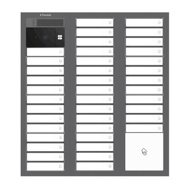 DV SYSTEM: 38 až 41 tlačítek + KAMERA + BOD Lite: čtečka RFID čipů MIFARE 13,56MHz (4M+4M+4M) - Do z
