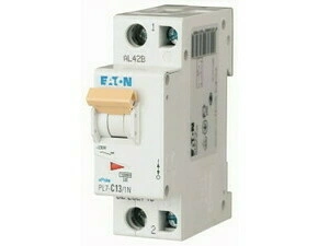 Jistič dvoupolový EATON 262748 PL7-C13/1N PL7, char C, 1+N-pólový, Icn=10kA, In=13A