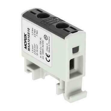 MOREK MAA1016S10 Univerzální řadová svorka OTL 16-1xAl/Cu 1,5-16mm2 1000V černá