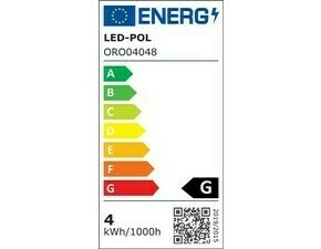 LED žárovka LED-POL Fl Goldie E27 G95 4W teplá bílá