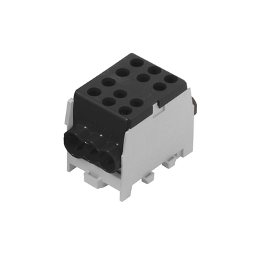 EL 1000910 Svorkovnice rozbočovací HLAK 35-1/4 M2 S, 125A, 1pól., AL/CU, IP20, černá, na DIN /208018