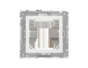 Adaptér přechodový SIMON 55 TA45.01/111, (průchodka) pro zařízení standardu 45 × 45 mm, bílá matná