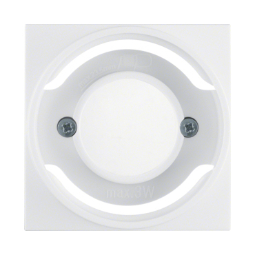 HAG 11988989 Centrální díl pro světelnou signálku E14, Berker S.1/B.x, bílá, lesk