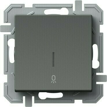 TEM TLAČÍTKO JEDNOPÓLOVÉ 10A 250V~ IN 02 AT IN02 antracit