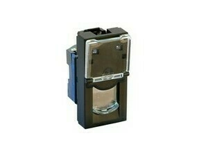 Zásuvka datová LEG 079461 Mosaic 1XRJ45 UTP C6 1M hliník