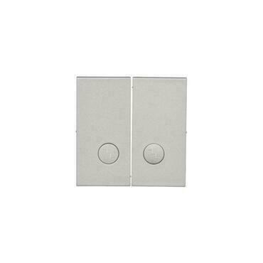 Kryt 2 násobný SIMON TKW6/2L2/143, pro přístroje spínačů a tlačítek, hliníková matná
