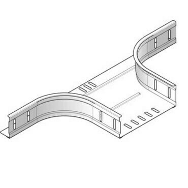 HLS HL AS60.200.H Horizontální odbočení pro kabelový žlab HL KGI60, šířky 200mm, pozinkováno metodou