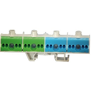HEN FC PN 20 Svorkovnice PE+N, každá připojení CU 2x 25mm2 + 8x 4mm2, odstraněním propojek možné roz