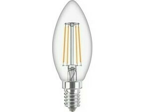 LED žárovka PILA Classic 40W B35 E14 WW CL ND, nestmívatelná, skleněná