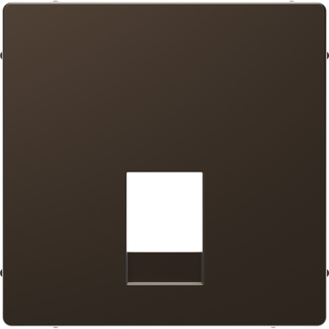 SCHN MTN4215-6052 Centrální deska, Merten D-Life, pro telefonní zásuvky RJ11/RJ12, kov, Mocca