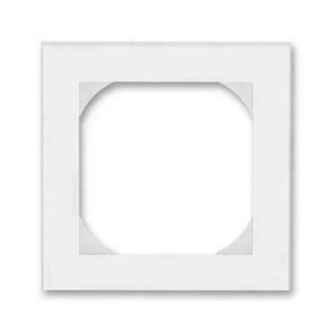 Rámeček jednonásobný ABB Levit 3901H-A05510 01, bílá/ledová bílá, s otvorem 55x55