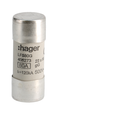 HAG LF580G Pojistka válcová, velikost 22x58, 80A gG, 690V AC