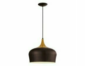 Moderní lustr OBREGON hnědá O350 mm 1X60W EGLO
