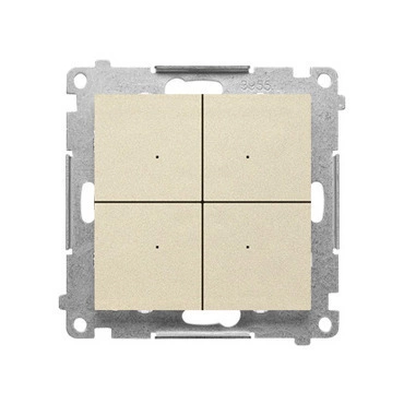 Ovladač tlačítkový SIMON TEK1W.01/144, pro ovl. GO, Control, Wi-Fi, champagne mat