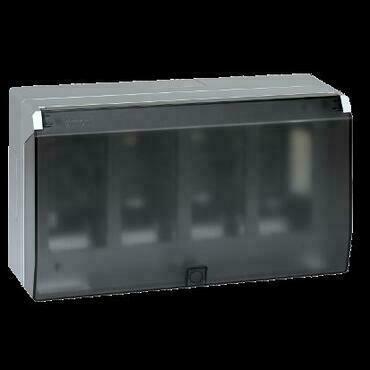 Krabice nástěnná SIMON 51040004-033, Simon 500, 4M nebo 8M K45, hliníková