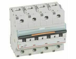 Jistič čtyřpolový LEGRAND 409801 DX3 4P C80 25KA