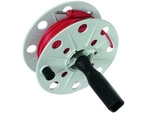 DEHN 585051  Navíjecí kotouč, plast šedý, B 40mm vedení 50m, červené DEHN DEHN