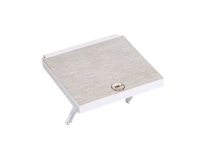 SIMON KFS1001/72 Kryt vrchní výklopný ocelový ke krabicím podlahovým ocelovým KGT na 1 přístroj K45,