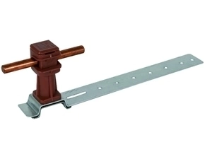 DEHN 204171  Podpěra vedení snap, Al/plast hnědý H 16mm, pro prům. 8mm, se vzpěrou L 205mm DEHN DEHN