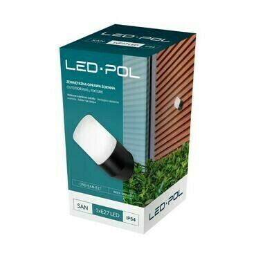 Fasádní a zahradní LED svítidlo LED-POL San E27