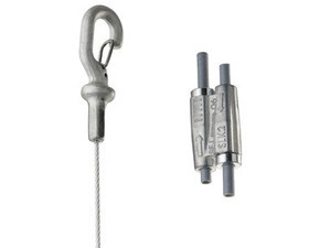 SCHM EB-SLK2L3 196539 kompletní závěs Speed Link lanko průměr 2mm, délka 3m, příchytka na profil 3-5