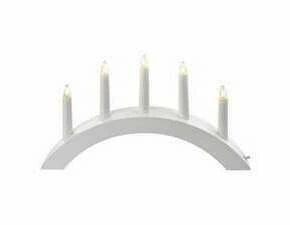 EMOS DCAZ01 5 E10 WOODEN CAND.ST. WHITE