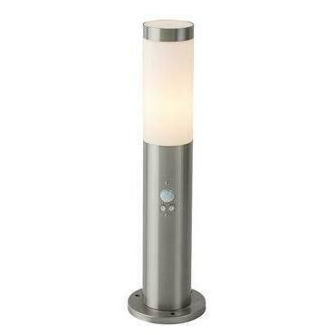 Venkovní sloupkové svítidlo Inox torch saténová chromová E27 1×25W RABALUX 8267
