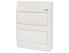Rozvodnice nástěnná EATON 281693 BC-O-2/24-TW-ECO, bílé plast. dveře, 2 řady, 24 modulů