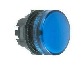 SCHN ZB5AV06 Signální hlavice, pouze pro žárovku, neon, LED BA 9s - modrá