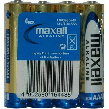 MAXELL LR03/4P Alkaline (BAL:4/40/240ks)