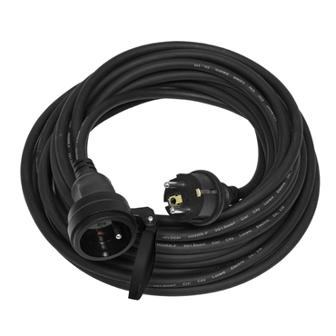 Prodlužovací přívod ECOPLANET FG IP44, 1x zásuvka, 5m, černá