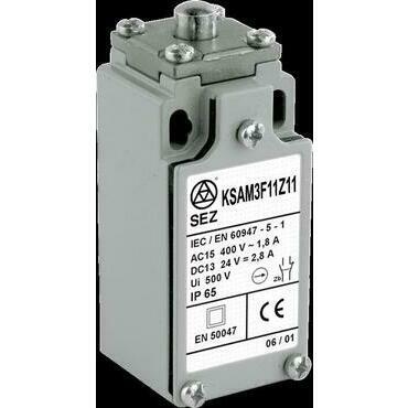 SEZ KSAM3F11W02 Koncový spínač kovový s kovovým čepem, šířka 30 mm