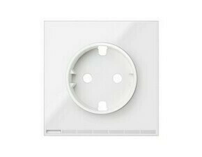 Kryt zásuvky iO, Schuko, s uzemněním, bílá