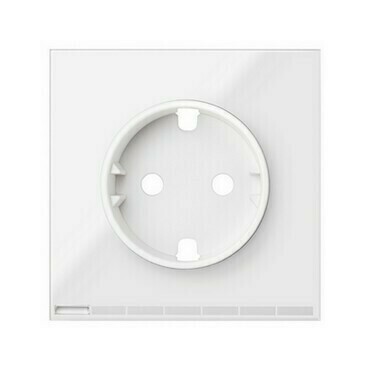 Kryt zásuvky iO, Schuko, s uzemněním, bílá