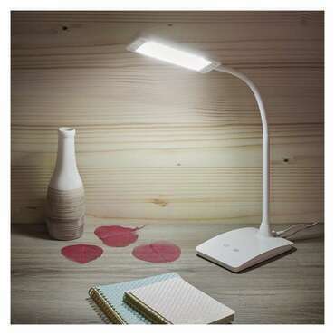 EMOS Z7599W LED STOLNÍ LAMPA EDDY BÍLÁ