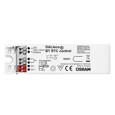 Kontrolér DALIeco BT RTC control