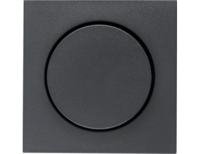 HAG 11371606 Centrální díl s knoflíkem pro otočný stmívač, Berker S.1/B.x, antracit, mat