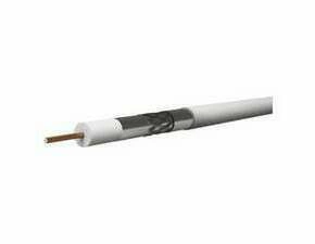 Kabel koaxiální EMOS S5382, CB135, PVC, vodič 1,02 mm, plášť 6,8 mm, vnitřní, bílá, 100 m