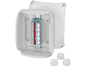 HEN DK 2516 A Krabcová rozvodka pro vnitřní a venkovní chráněné instalace IP 55/IP 66, se svorkovnic