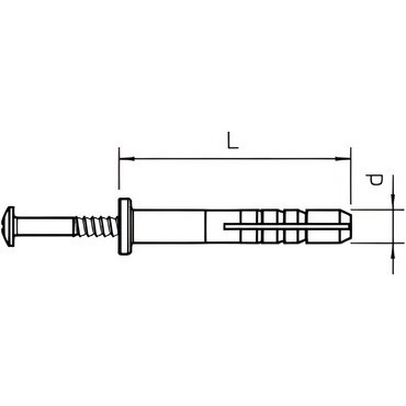 910 SD 6X40 Natloukací hmoždinka