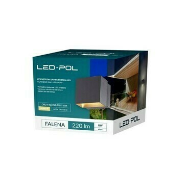Fasádní a zahradní LED svítidlo LED-POL Falena 6W 1 neutrální bílá