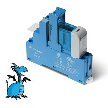 FINDER 48.31.7.024.0050 Vazební člen, 1P/10A, 24V DC, LED_OD_DPP RP 0,07kč/ks